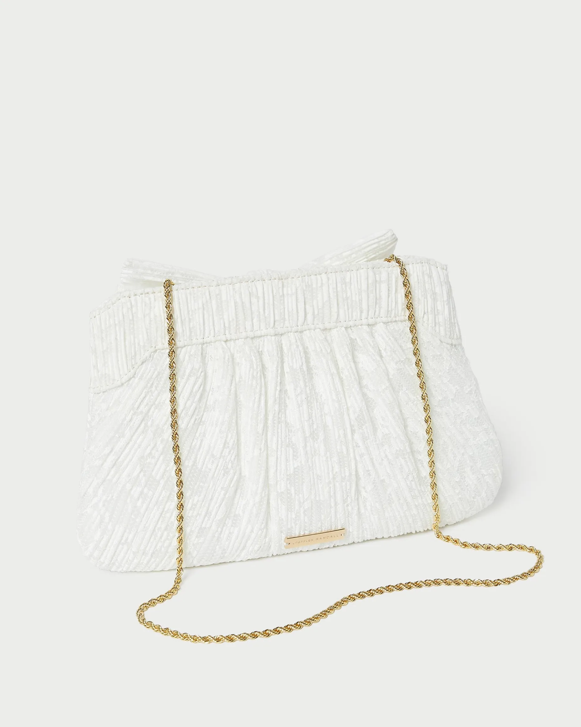 Rayne Sage Bow Clutch