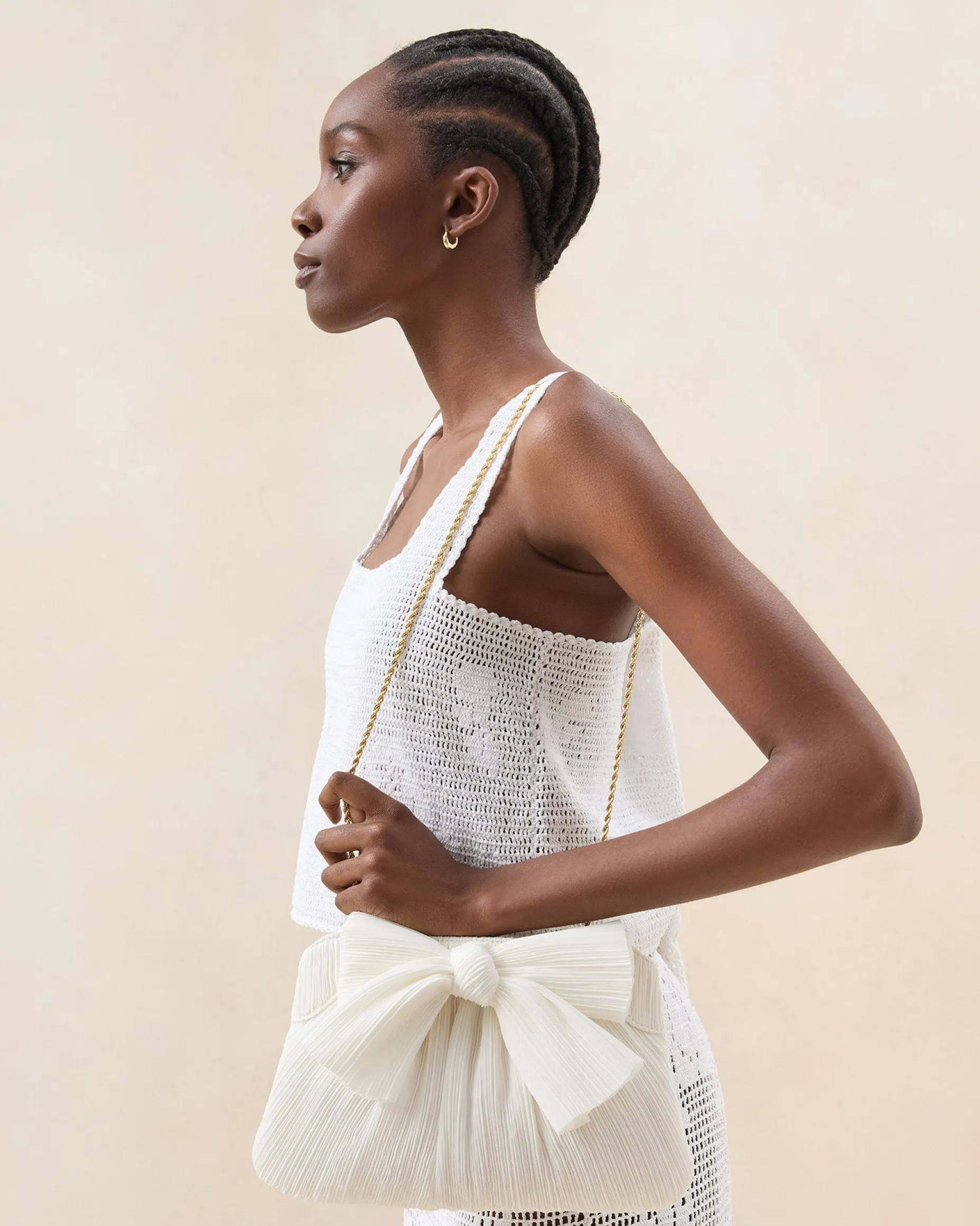 Rayne Sage Bow Clutch