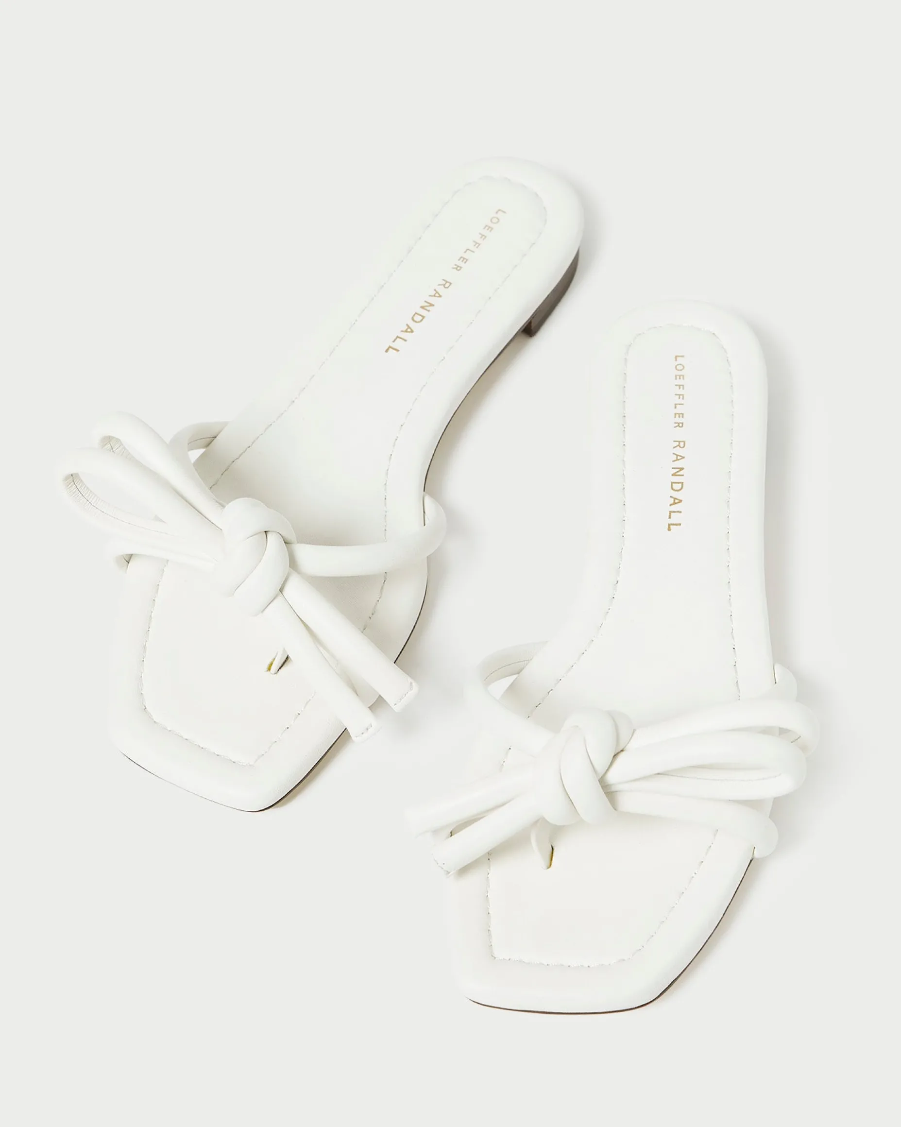 Hadley White Bow Sandal
