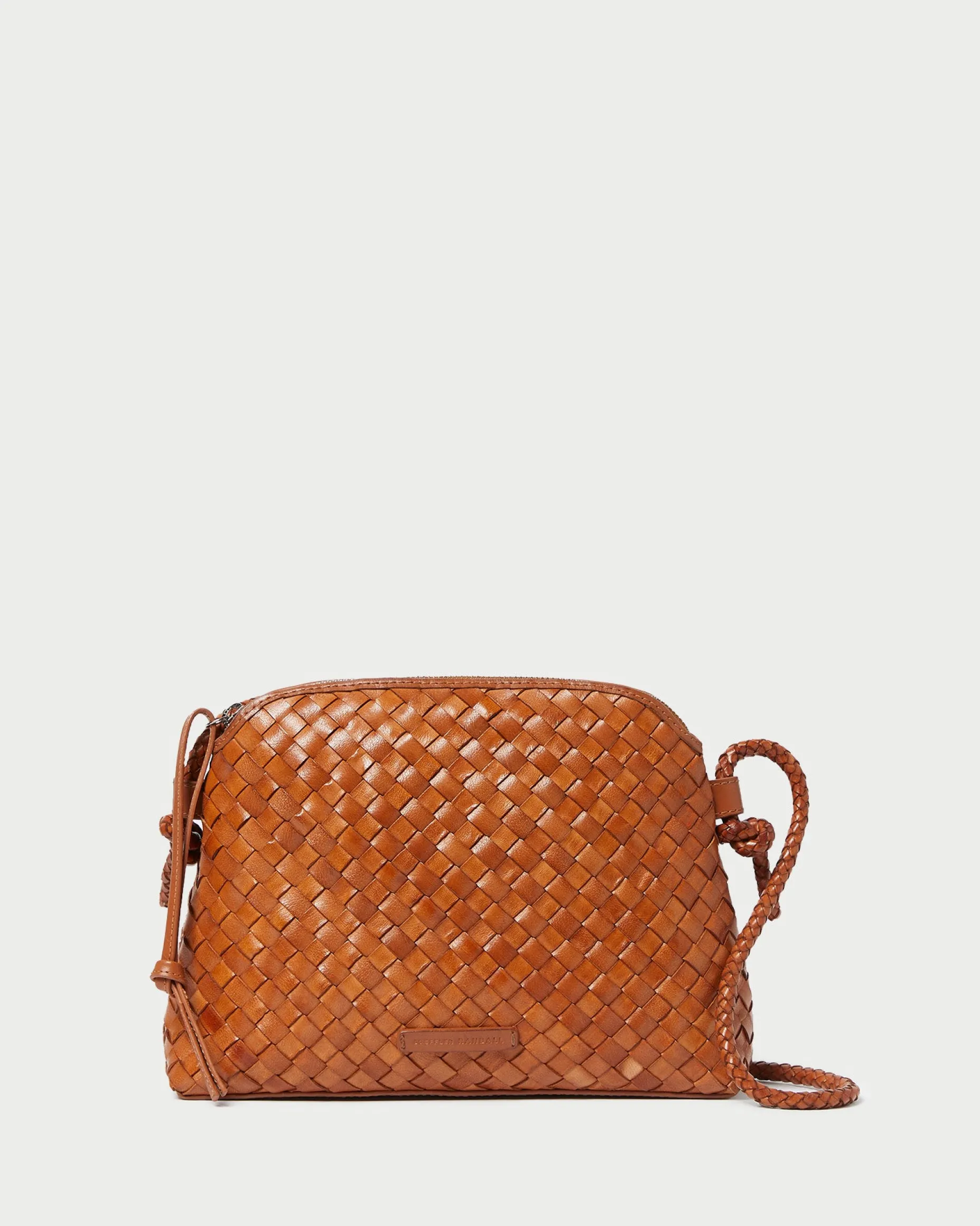 Mallory Timber Brown Woven Crossbody