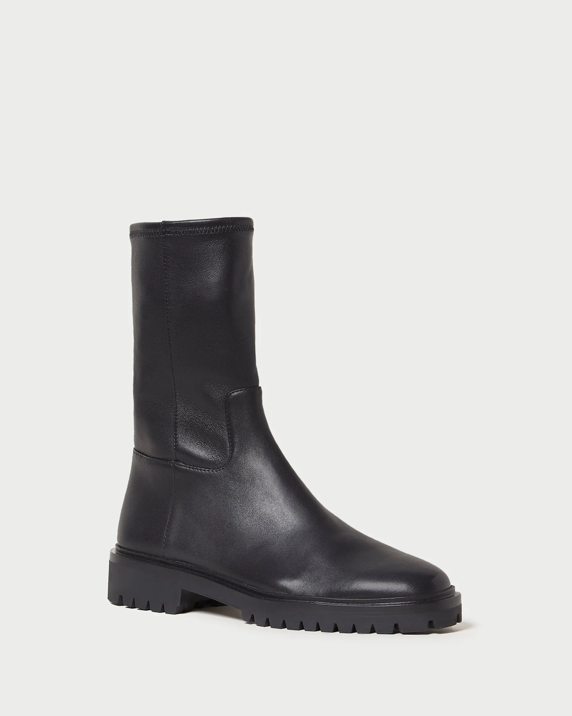 Danny Black Mid Lug Boot