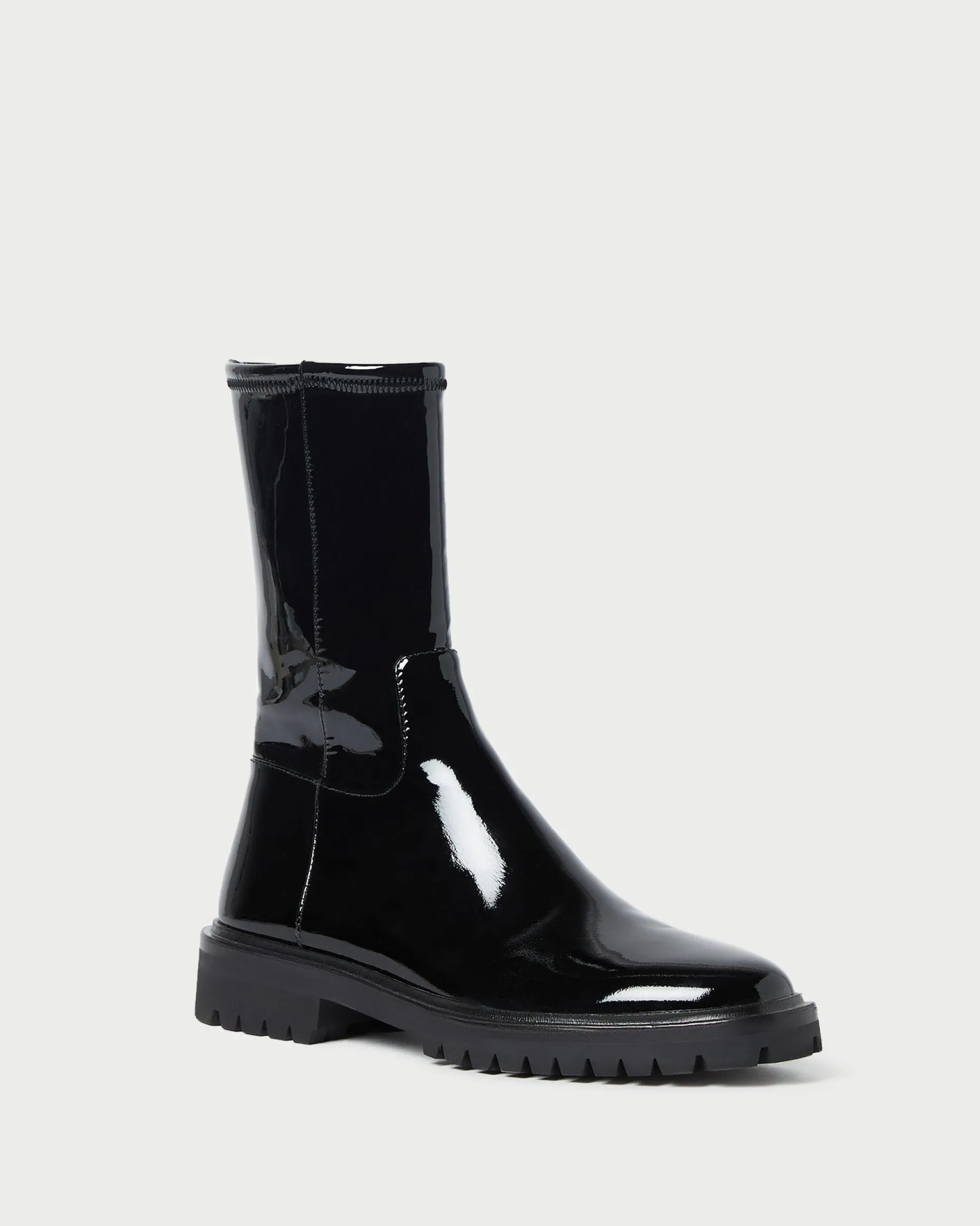 Danny Black Mid Lug Boot