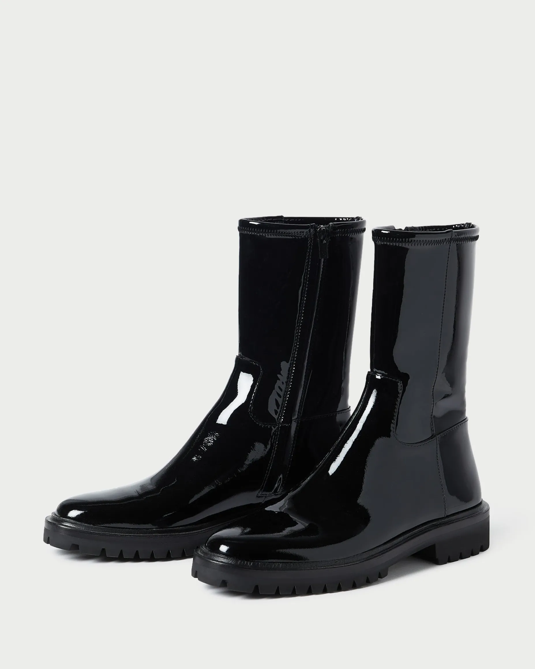 Danny Black Mid Lug Boot