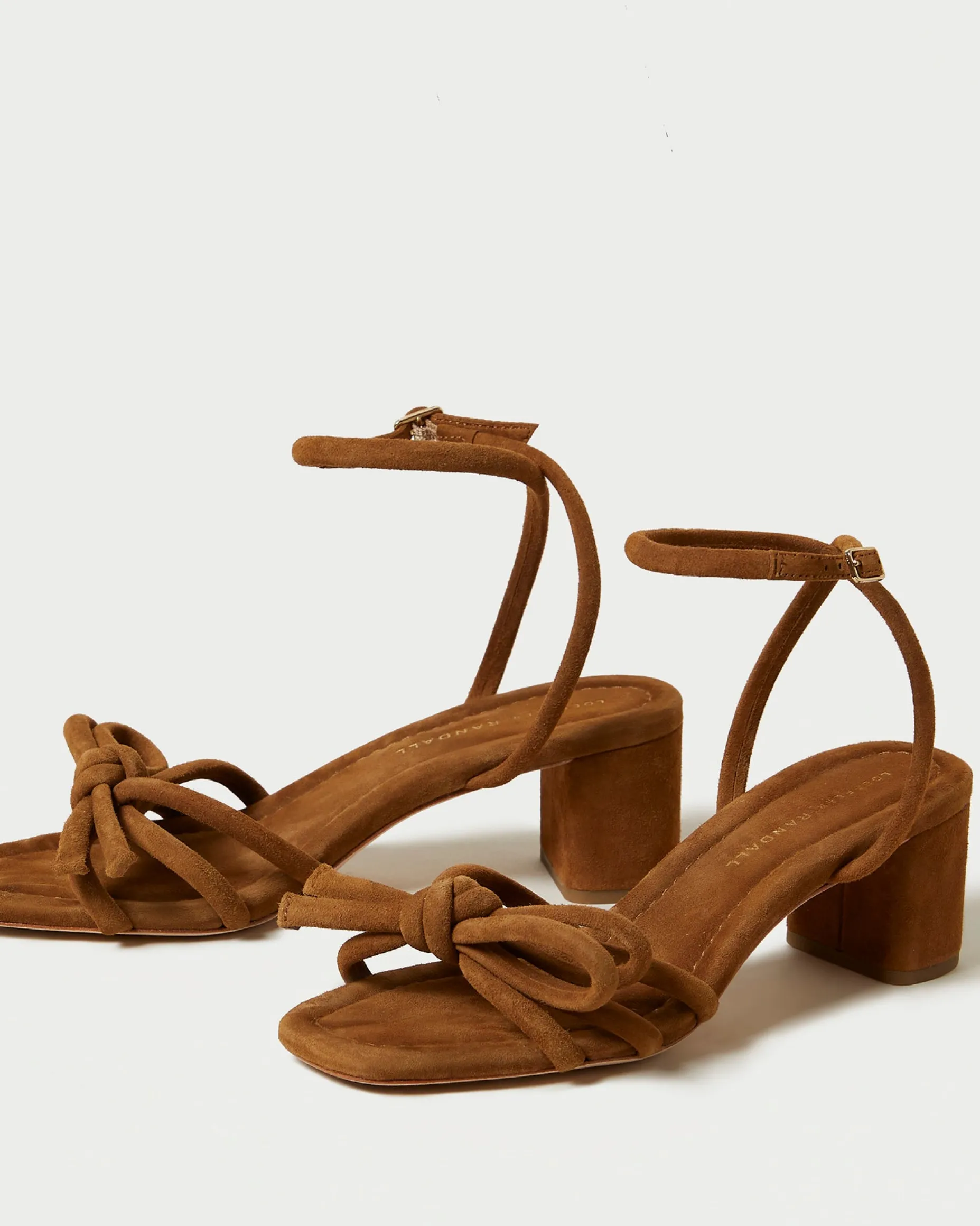Mikel Champagne Bow Mid-Heel Sandal